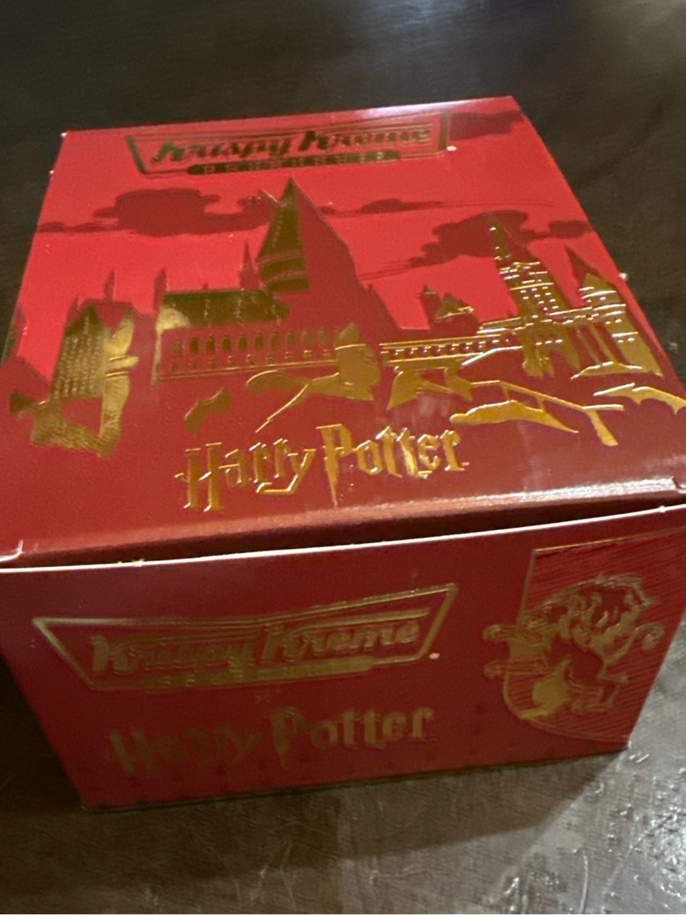 Harry Potter Red & Gold Collectible Box Krispy Kreme